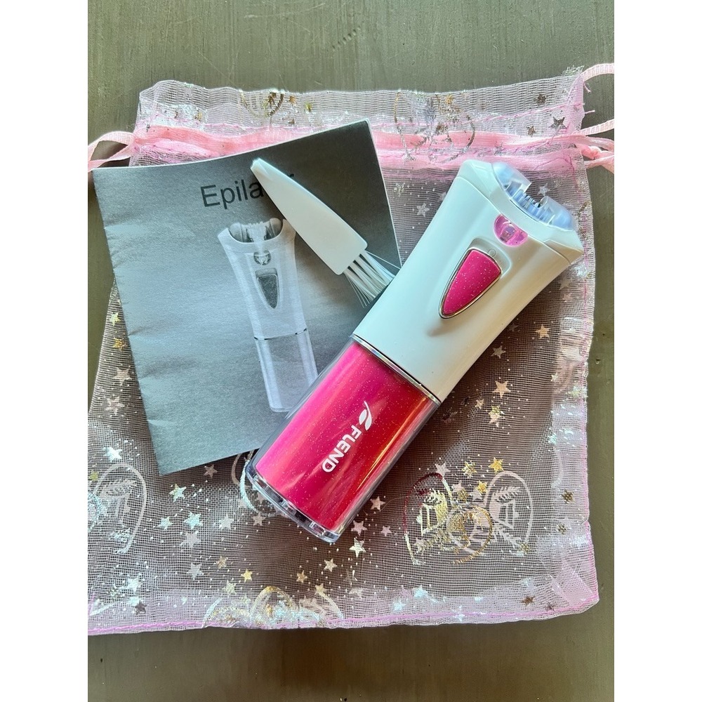 Flend Electric Epilator Hair Remover‎ Removal Pink DC 3V Rechargeable Used Once